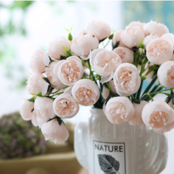 thumb_27 Head Blush Pink Peony Bouquet/Filler Flower Bunch