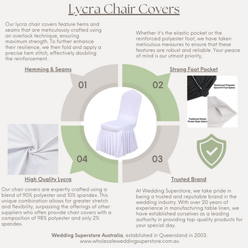thumb_Lycra Chair Cover (200gsm) Rouched Swag Back - White