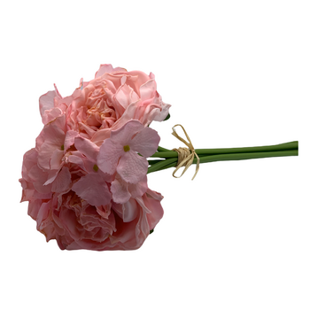 thumb_Cottage Rose & Hydrangea Bouquet - Pink - Real Touch