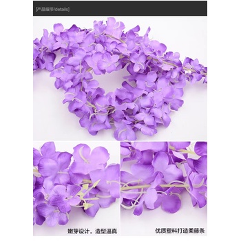 thumb_2m Orchid String Flower Garland - White/Cream