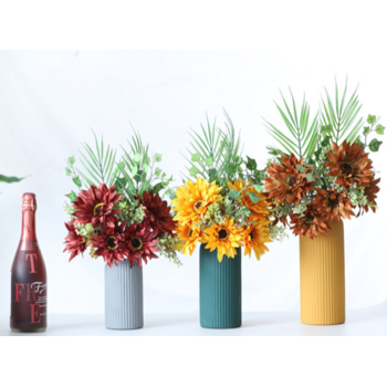thumb_48cm Sunflower Bouquet/Vase Arrangment - Burgundy