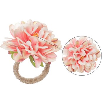 thumb_4pcs Dahlia Flower Napkin Rings - Pink/Champ