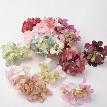 thumb_8cm Hydrangea Flower Bloom - Two-Toned Champagne Pink