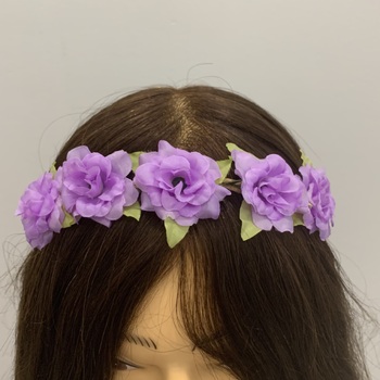 thumb_Cottage Rose Flower Crown - Light Purple
