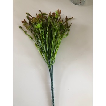 thumb_Artificial Leaf Spray - Green red/brown tips