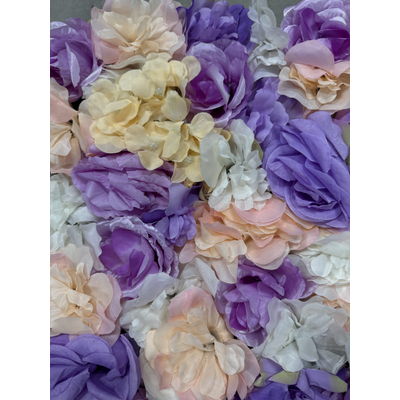 thumb_Rose/Hydrangea Flower Wall Peach/Lavender