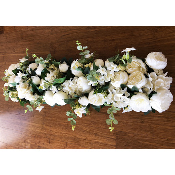 thumb_High Quality 100cm White/Cream Floral Centerpiece Arrangement