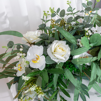 thumb_2m x 35cm Rose, Orchid & Eucalyptus Floral Table/Arch Runner Arrangment