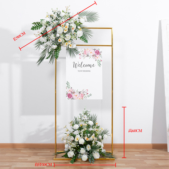 thumb_80cm - Rose & Fern Floral Arch/Sign Corner Arrangment