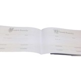 thumb_Wedding Guest Book - Black/White Satin Striped
