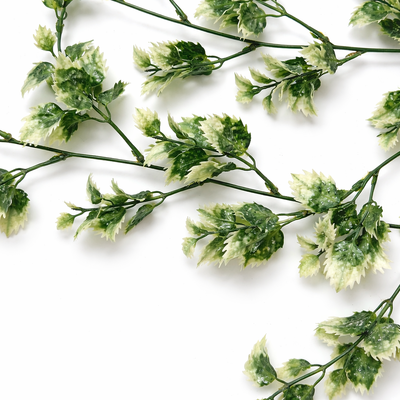 thumb_White/Green Trailing Variegated Foliage Spray 75cm Artificial