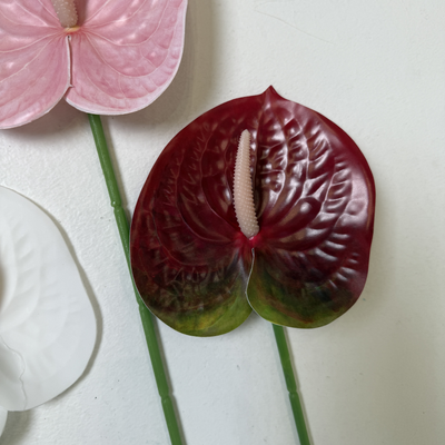 thumb_Wine Red Anthurium Stem Soft Touch 60cm