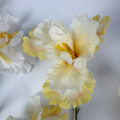 thumb_Yellow Ruffled Iris Spray – 80cm Artificial Flower Stem
