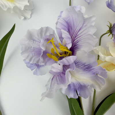 thumb_Purple Ruffled Iris Spray – 80cm Artificial Flower Stem