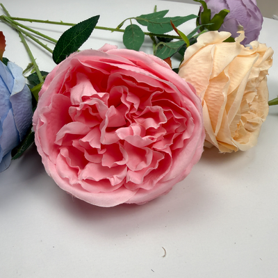 thumb_Pink David Austin Rose Stem 50cm Artificial – Single Stem