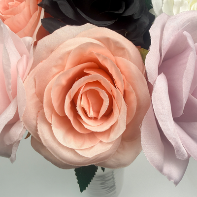 thumb_Peach Open Rose Stem 50cm Artificial – Single Stem