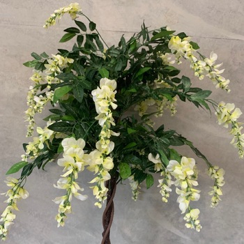 thumb_120cm Cream Artificial Wisteria Topiary Tree - Potted
