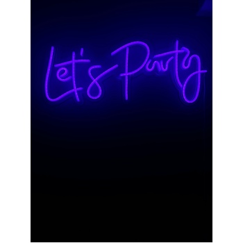 thumb_95x38cm "Lets Party" Neon Sound Activated LED Sign 