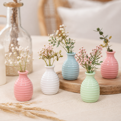 thumb_Small Blue Ceramic Bud Vase 8cm