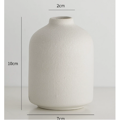 thumb_White Textured Ceramic Vase 10cm