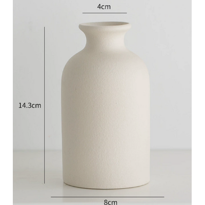 thumb_White Textured Ceramic Vase 14.3cm