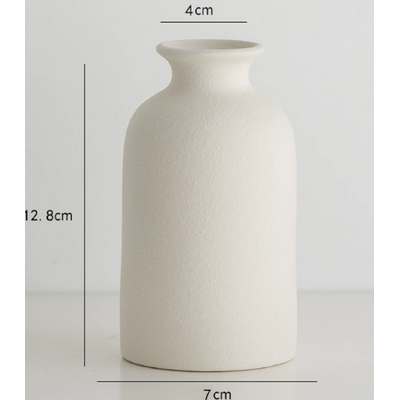 thumb_White Textured Ceramic Vase 12.8cm 