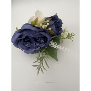 thumb_Buttonhole Twin rose Style - Dark Blue