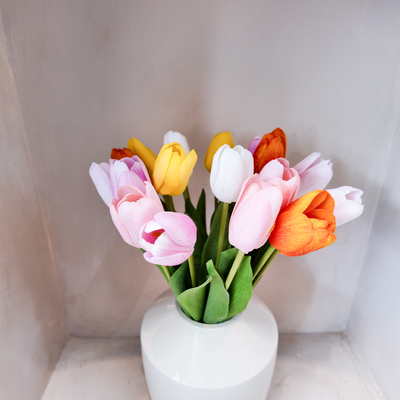 thumb_Orange Real Touch Tulip Stem – 46cm Artificial Tulip Flower