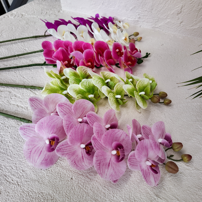 thumb_White Soft Touch Phalaenopsis Orchid Stem – 100cm Artificial Flower