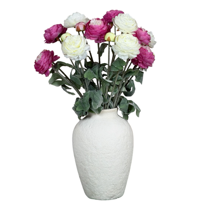 thumb_52cm Artificial 3 Head Ranunculus Flower Spray – White