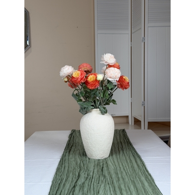 thumb_52cm Artificial 3 Head Ranunculus Flower Spray – Orange