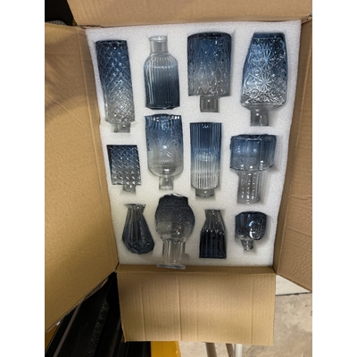 thumb_Blue Glass Bud Vase Set – 12pcs (3 Sizes)