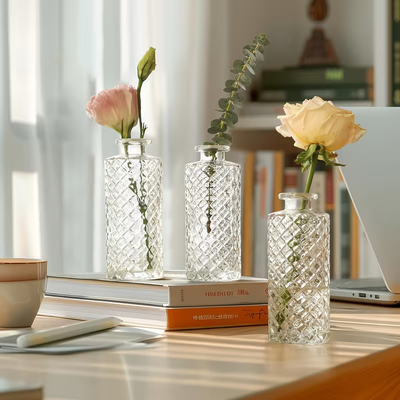 thumb_Clear Glass Bud Vase Set of 6