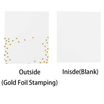 thumb_100pk White with Gold Dot Place Cards