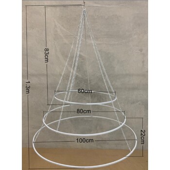 thumb_3 tier Ceiling Hoop Set - 1.3m High (60cm, 80cm, 100cm Hoops)
