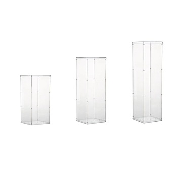 thumb_Set of 3 - Clear Acrylic Pedestal Risers/Flower Stands