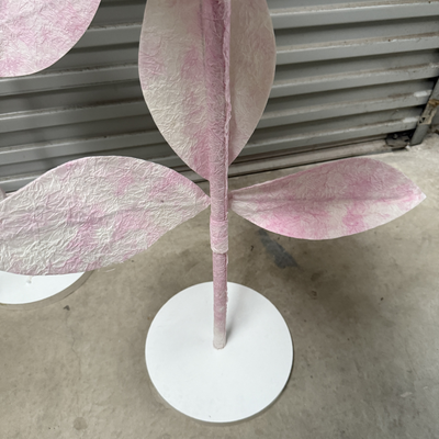 thumb_Set of 3 Pink/White Giant Roses on Stands