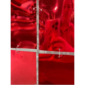 thumb_1x2m - Red - High Quality Mirror Curtain/Sequin Panel