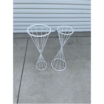 thumb_60cm Twisted Geometric Flower Stand Centerpiece - White
