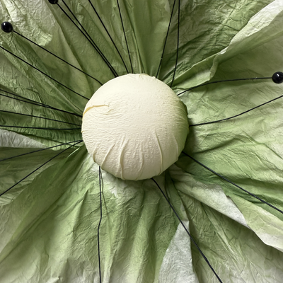 thumb_Set of 3 White Giant Poppies on Stands