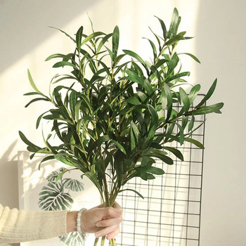 thumb_95cm Artificial Leaf Olive Branch - Green