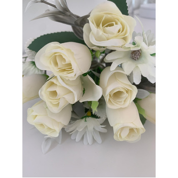 thumb_Cream Toned Rose Bud Filler Flower Bunch