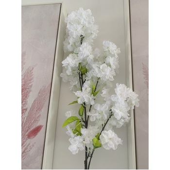 thumb_100cm White Sakura (Cherry Blossom) Branch with Leaves