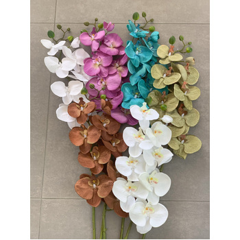thumb_Turquoise Phalaenopsis Orchid 7 head - 100cm
