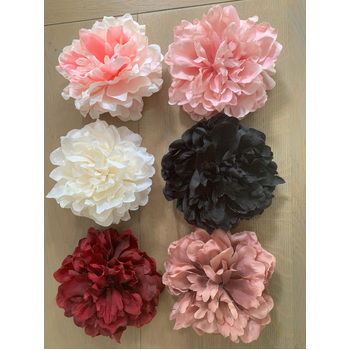 thumb_14cm Peony Flower Head - Dark Red