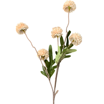 thumb_52cm - Beige Mini Artificial Chrysanthemum Pom Stem