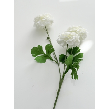 thumb_70cm White Artificial Ranunculus Flower Stem – 3 Head