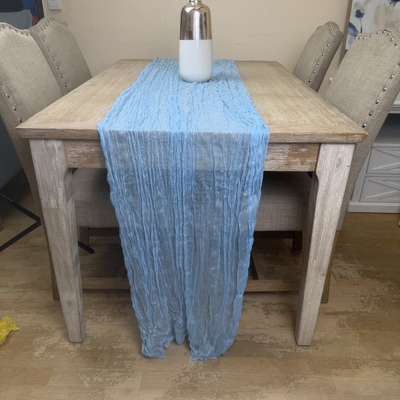 thumb_Extra Long 4m BlueCheesecloth Table Runner 90x400cm