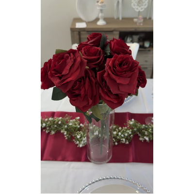 thumb_Table Runner Satin - Burgundy