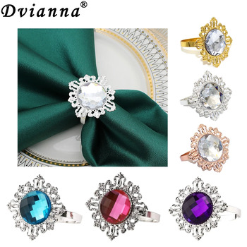 thumb_12pk Red Napkin Rings - Diamond Ring Style